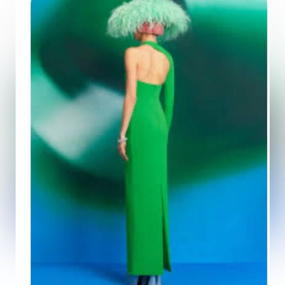 New Solace London SAREN ONE SHOULDER CREPE MAXI DRESS US Size 8 - Picture 5 of 16